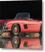 The Mercedes 300sl Roadster From The Sixties Metal Print