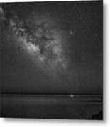 The Milky Way Over Core Sound Along The Crystal Coast Metal Print