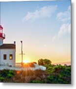 The Old Point Loma Lighthouse At Sunset Metal Print