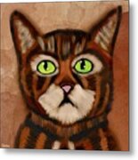 The Old Tabby Cat Metal Print