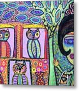 The Owl Condo Caregiver Visits Metal Print