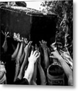 Hands Of A Prayer - Cremation Ceremony, Bali, Indonesia Metal Print