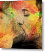 The Passion Of One  Kiss Metal Print