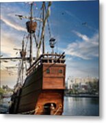 The Pirates Ship Metal Print