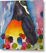 The Pomp Of A Party Penguin Metal Print