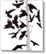 The Raven Tree Metal Print
