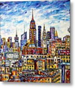The Rooftops Of New York Metal Print