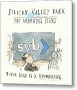 The Silicon Valley Bank Catastrophe Metal Print