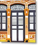 The Singapore Shophouse 14 Metal Print