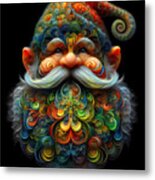 The Spirited Curlicues Of Gnarly The Gnome Metal Print