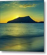 The Sun Rises Over Fingal Bay - New South Wales Metal Print