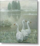 The Three Geese Metal Print