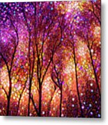 The Trees Dance At Sunset Metal Print