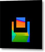 Thinking Outside The Box - Minimalism Metal Print