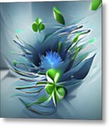 Thistle And Clover Metal Print