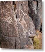 Three Rivers Petroglyphs #4 Metal Print