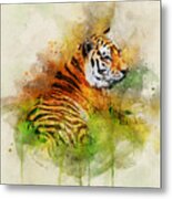 Tiger Metal Print
