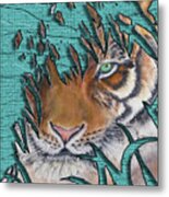 Tiger's Gone To Pieces No.2 Metal Print