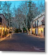 Tlaquepaque Street At Dusk Metal Print