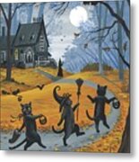 To The Witch's House We Go Metal Print