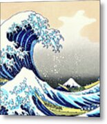 Top Quality Art - The Great Wave Off Kanagawa Metal Print