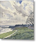 Towards Bridlington Bay From Sewerby Heads Metal Print