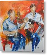 Traditional Music Paintings Metal Print