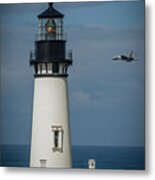 Lighthouse Fly-by Metal Print