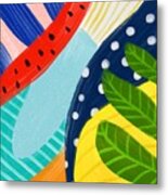 Tropical Fever - Modern Colorful Abstract Digital Art Metal Print