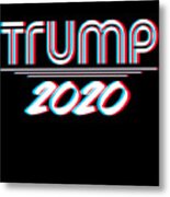 Trump 2020 3d Effect Metal Print