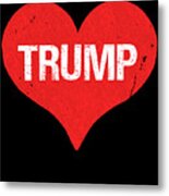 Trump Is Love Metal Print