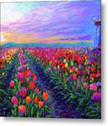 Tulip Fields, What Dreams May Come Metal Print