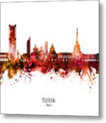 Turin Italy Skyline #13 Metal Print