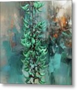 Turquoise Jade Vine Metal Print
