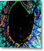 Turquoise Touch Metal Print