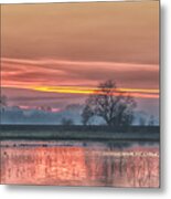 Twilight At Cosumnes River Preserve 7746 Metal Print