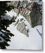 Twin Lakes Pass Cliff - Big Cottonwood Canyon, Utah - Img_0438 Metal Print