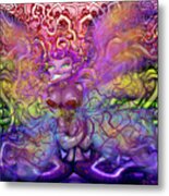 Twisted Rainbow Pixie Magic Metal Print