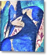 Two Blue Horses - Digital Remastered Edition Metal Print