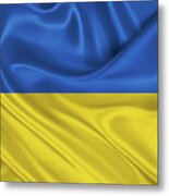 Ukrainian National Flag - Prapor Ukrainy Metal Print
