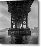 Under Manhattan Bridge, New York Metal Print