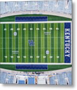 University Of Kentucky Football Field Metal Print