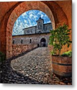 Unusual View Of Thun Castle Metal Print