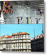 Upside Down At The L'ombriere De Norman Foster Marseille Metal Print