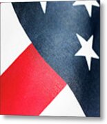 Usa Proud American Flag Photography 2 Metal Print