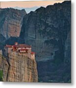 Vaarlam Monastary At Sunset Metal Print