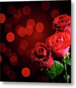 Valentine Roses Metal Print