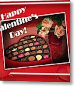 Valentine's Day Chocolates Metal Print
