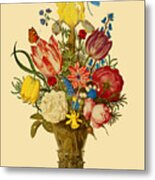 Vase With Flowers Metal Print