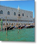 Venice - Gondolas Metal Print